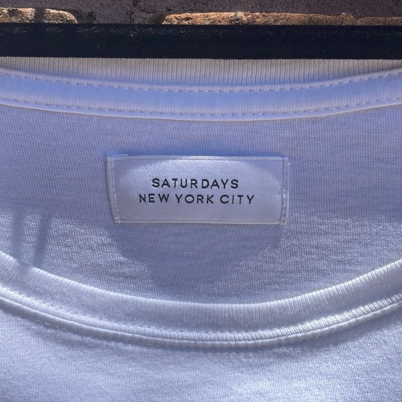Saturdays Surf NYC Floater Fill T-shirt - White XL - Picture 6 of 12